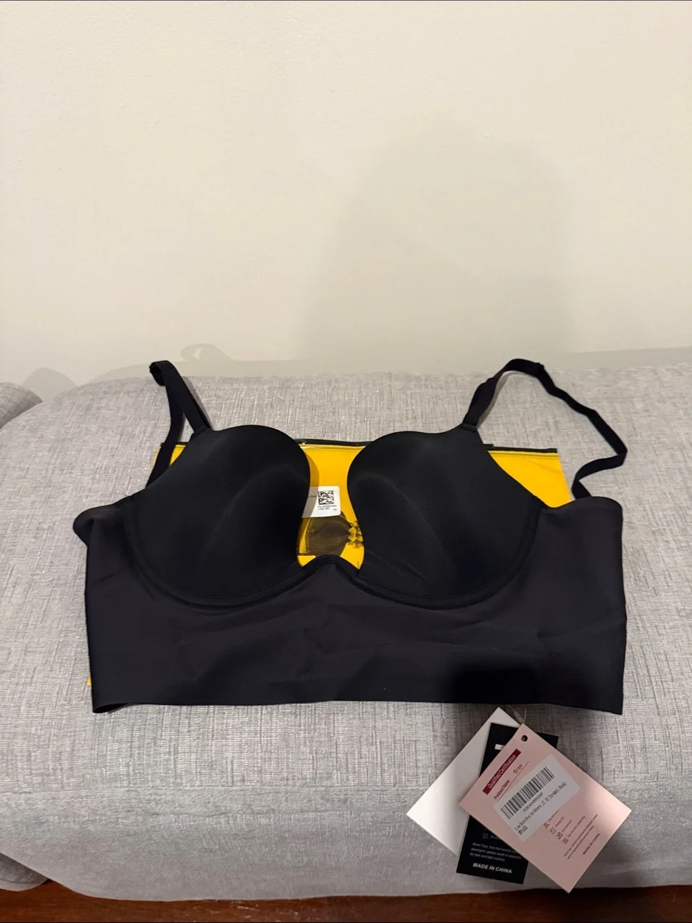 NWT Uoolerp Adjustable Low Back Bra -Black 38D - Picture 4 of 7